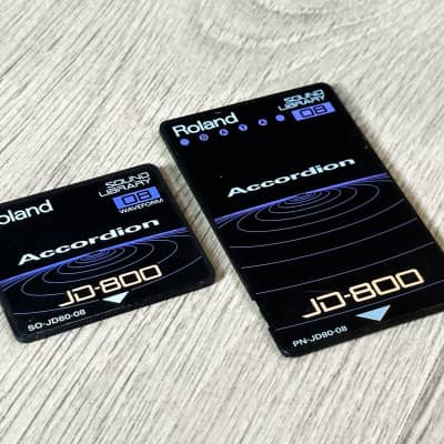 Roland JD-800 / JD-990 // PN-JD80-08 // ACCORDION ROM card set