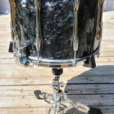 Vintage 1980's 10-Lug Premier Royal Scot Marching Snare w/ Die-Cast Hoops + FREE Snare Stand image 5