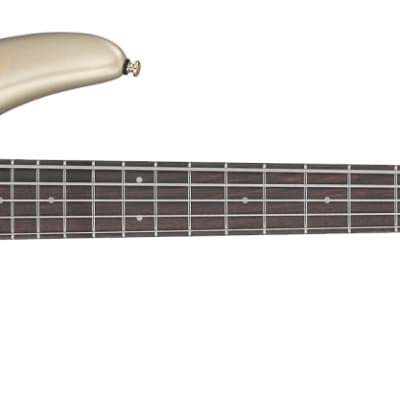 Ibanez SR405EDX 5-String Poplar Burl Bass, Jatoba FB, Mars Gold Metallic Burst image 2