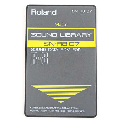 Roland SN-R8-07 Mallet Sound Library Sound Data Rom for R-8