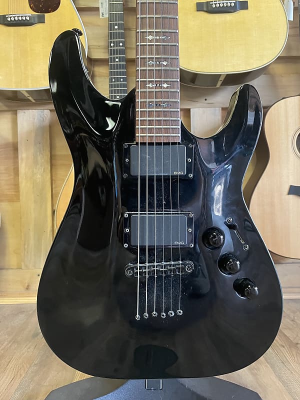 2006 Schecter Hellraiser- Black (USED) | Reverb