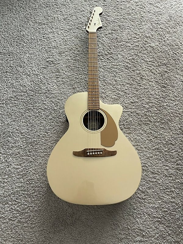 Fender Newporter Player California Series CHP Champagne Acoustic Electric Guitar image 1