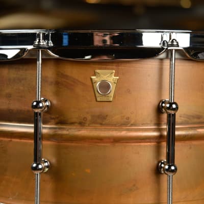 Ludwig 6.5x14 Raw Copper Phonic Snare Drum w/Tube Lugs image 3