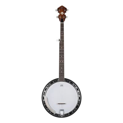 Ortega Guitars OBJ300-WB Americana 5-String Flamed Mah Resonator Banjo - B-Stock image 2