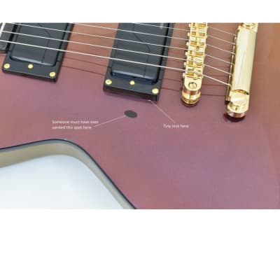 ESP LTD EC-1000 Electric Guitar Gold Andromeda B-Stock image 7