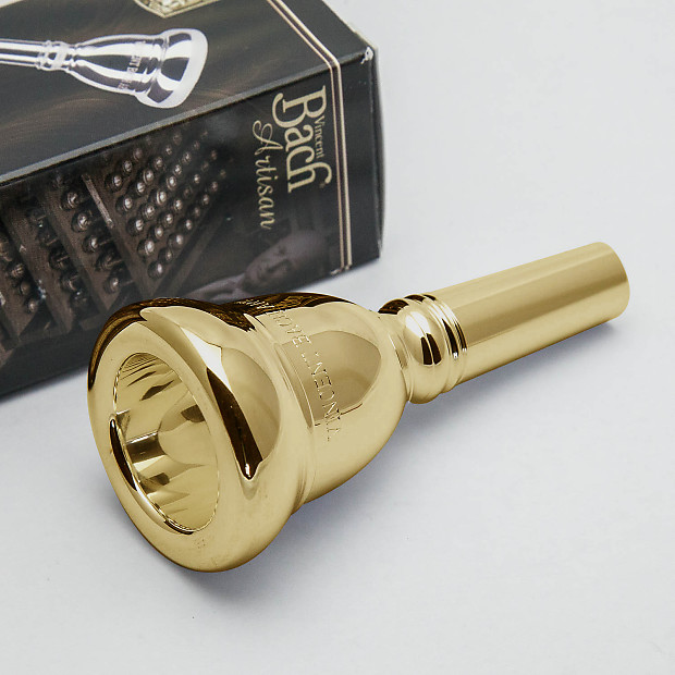 Genuine Bach 5G 24K Gold Artisan Large Shank Trombone Reverb