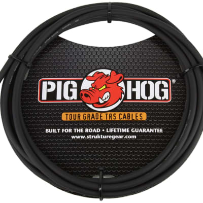 Pig Hog 10' 1/4" TRS - 1/4" TRS Cable PTRS10 image 1