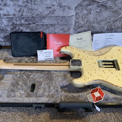 Fender American Professional Stratocaster  2019 Pearl White - Blowtorch Effect image 5