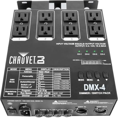 Chauvet DJ DMX-4 4-Ch DMX Dimmer/Switch Pack image 3