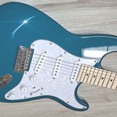 Elite® Customs Stratocaster SSS Style Guitar TEAL Turbo w/Gilmour MOD image 2
