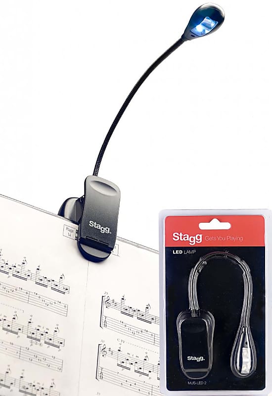 Stagg MUSLED 2 Clip On Music Stand Light Reverb