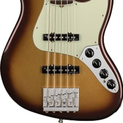 Fender American Ultra Jazz Bass V. Rosewood FB, Mocha Burst image 2