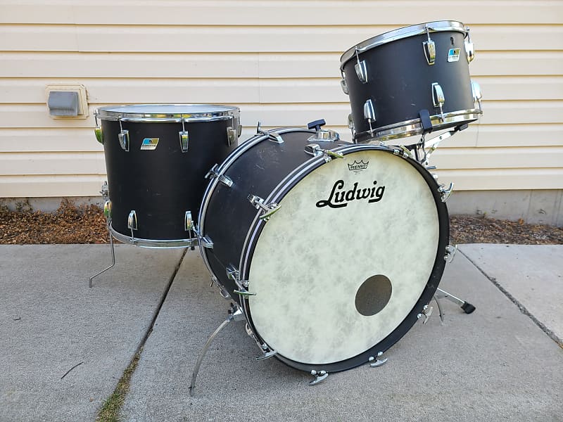 Ludwig Black Panther Drum Set Reverb