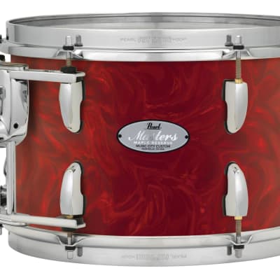 Pearl Music City Custom 20"x14" Masters Maple Reserve Series Gong Bass Drum WHITE SATIN MOIRE MRV2014G/C722 image 3
