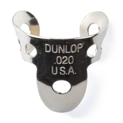 Dunlop 33P.020  Nickel silver fingerpicks and thumbpicks image 1