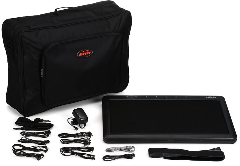 SKB 1SKBPS8 8Port Pedalboard with Gig Bag (3pack) Bundle Reverb
