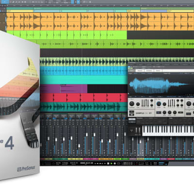 Presonus Studio One 4 Professional MIDI Recording DAW Full Software+(2) Monitors image 2