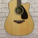 Yamaha FGX800C Solid Top Folk Acoustic-Electric Guitar - Natural