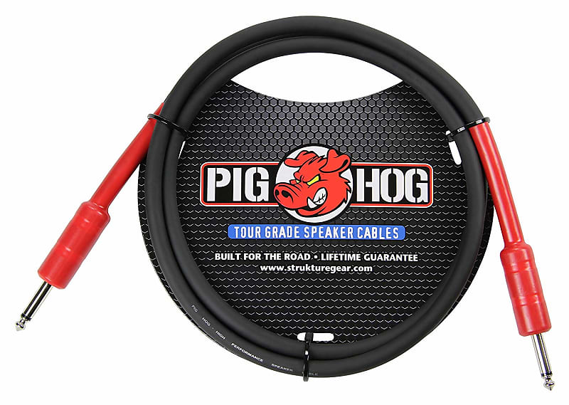 Pig Hog - PHSC5 - High Performance 14 Gauge 9.2mm 1/4" Speaker Cable - 5 ft. image 1