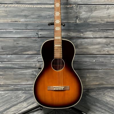 Immagine Recording King Left Handed RPS-7 Dirty 30's Series 7 Acoustic Parlor Guitar - 2