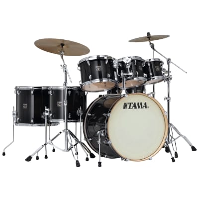 Tama CL72S Superstar Classic Drum Shell Kit, 7-Piece, Transparent Black Burst image 1