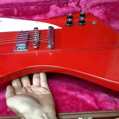 RARE 1990 Gibson Firebird V- Custom Color Cardinal Red w/ OHSC image 12