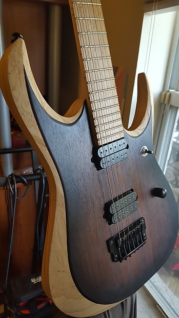Ibanez RGDIX6MRW Iron Label Sweetwater Exclusive 2016 Charcoal Brown Burst Flat Reverb
