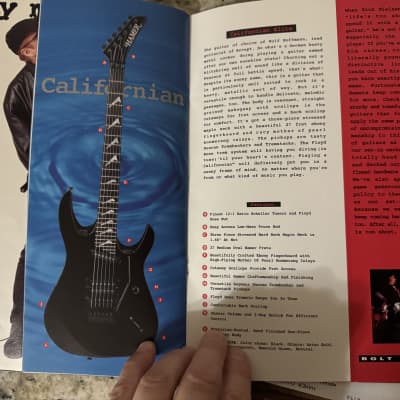 Hamer Catalog 1996 Standard artist Archtop eclipse 12 string special mirage Duo Tone. P-90 T 51 vintage S Daytona Californian chaparral bass Cruise bass slammer image 12