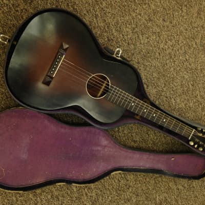 Vintage Oahu Squareneck Acoustic Guitar circa 1930's with Original Case image 9