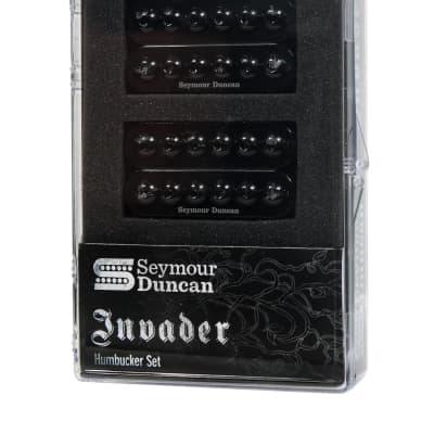 Seymour Duncan 11108-31-B Invader Bridge/Neck Pickup Set - Black image 1