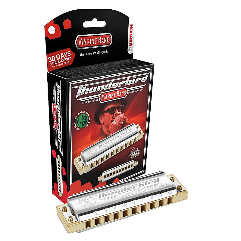 Inc, Usa Thunderbird Low Tuned Harmonica, Key Of C (M2011Bxl-C) image 1