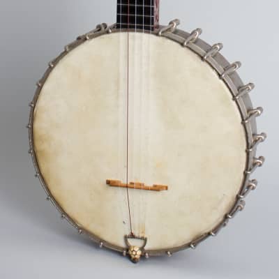 S. S. Stewart  Special Thoroughbred 5 String Banjo (1896), ser. #16771, black chipboard case. image 3
