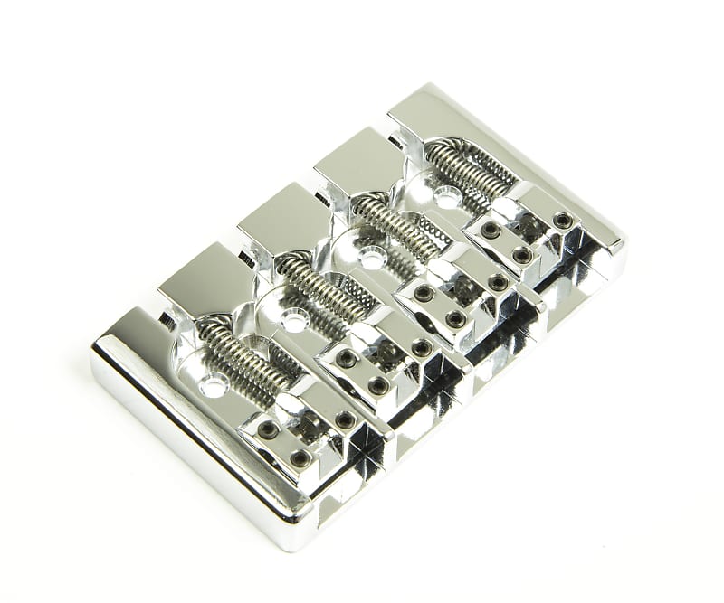 Hipshot A Style 4 Str Bass Bridge 5A4FM2AC Aluminum Chrome, 5 Reverb
