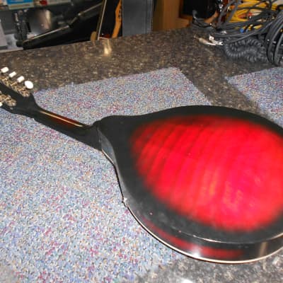 Harmony Monterey mandolin circa 1960's red & black burst image 3