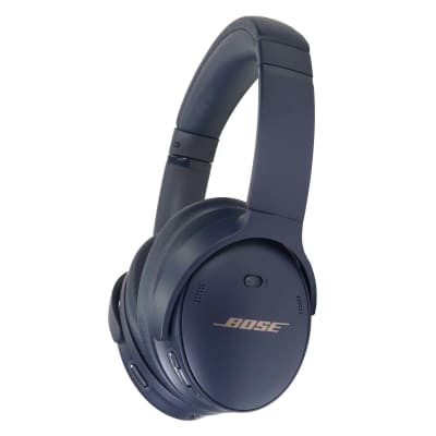 Bose QuietComfort 45 Noise-Canceling Wireless Over-Ear Headphones (Limited Edition, Midnight Blue) + JBL T110 in Ear Headphones Black image 4