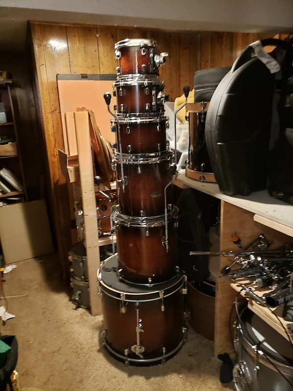 Pearl Decade Maple 7 piece kit (modified) | Reverb