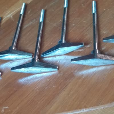 6 Pearl Vintage Bass Drum T Rods Tension Rods 70s 80s 90s image 6