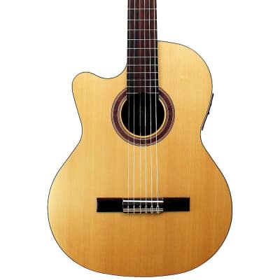 Kremona Rondo Thin Line Left-Handed Classical Acoustic-Electric Guitar Natural for sale