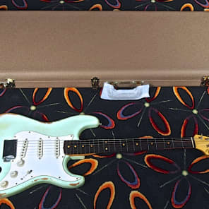 2015 Fender Stratocaster 1960 Custom Shop Heavy Relic 60 Faded Surf Green image 13