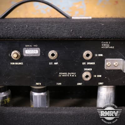 Ampeg B-25-B 2-Channel 55-Watt Bass Head 1969 - 1980 - Black image 6
