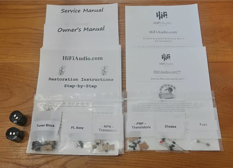 Pioneer SX-3600 restoration kit filter capacitor repair rebuild fix  			