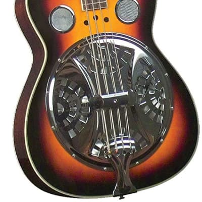Acoustic Resonator Bass Guitar - Regal Sunburst Studio Series image 1