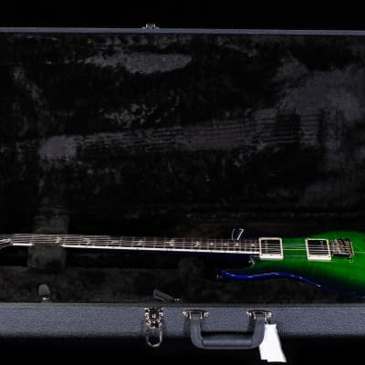 PRS Santana Retro Emerald Burst Blue Binding Custom Color - 0335164-8.39 lbs image 7