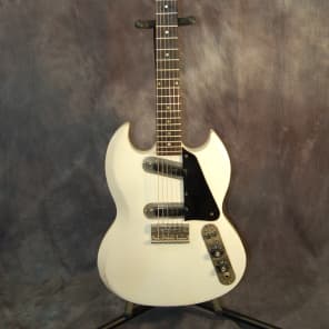 Video Demo RARE Gibson SG 250 Single Coil Pickups Pro Setup Hardshell Case 1971 White Refin image 1
