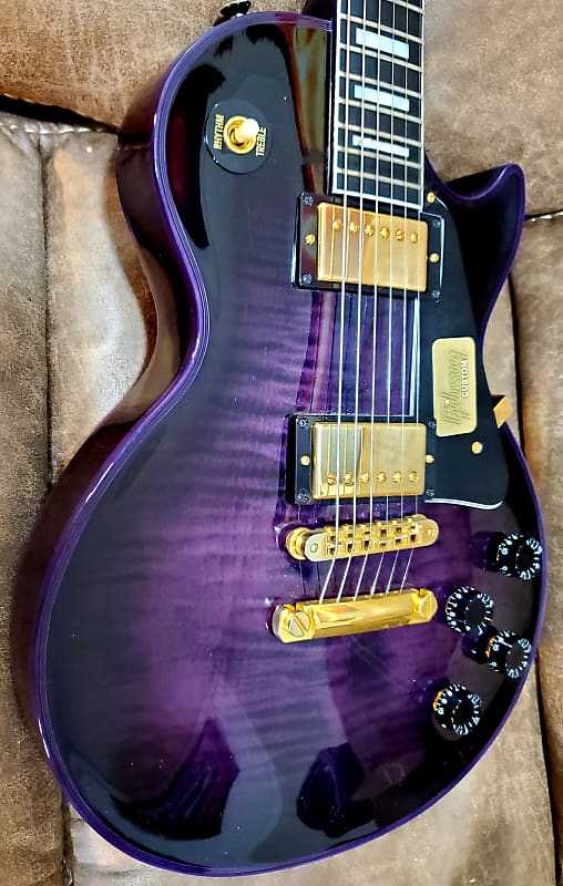 Gibson Les Paul Purple Widow 2016 Figured Purple Burst Reverb 0485