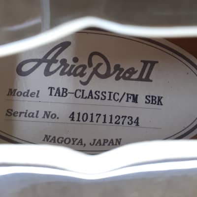 Aria Pro II TAB Classic Bass SBK image 11