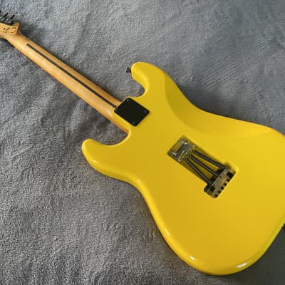 2023 Del Mar Lutherie Surfcaster Strat Floyd Rose Graffiti Yellow - Made in USA image 16