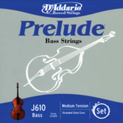 D'Addario J610 Prelude Bass 1/2 Scale String Set image 1