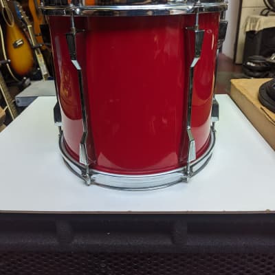 1980s/1990s Tama Made In Japan Rockstar-DX "Hot Red" Wrap 11 x 12" Tom - Looks Really Good - Sounds Great! image 4