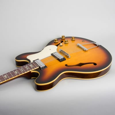 Epiphone  E360TD-C12 Riviera 12 String Semi-Hollow Body Electric Guitar (1967), ser. #064579, black tolex hard shell case. image 7